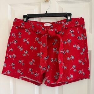 Liz Claiborne Red Floral Women's Shorts